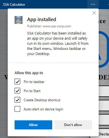Microsoft Edge Install Options